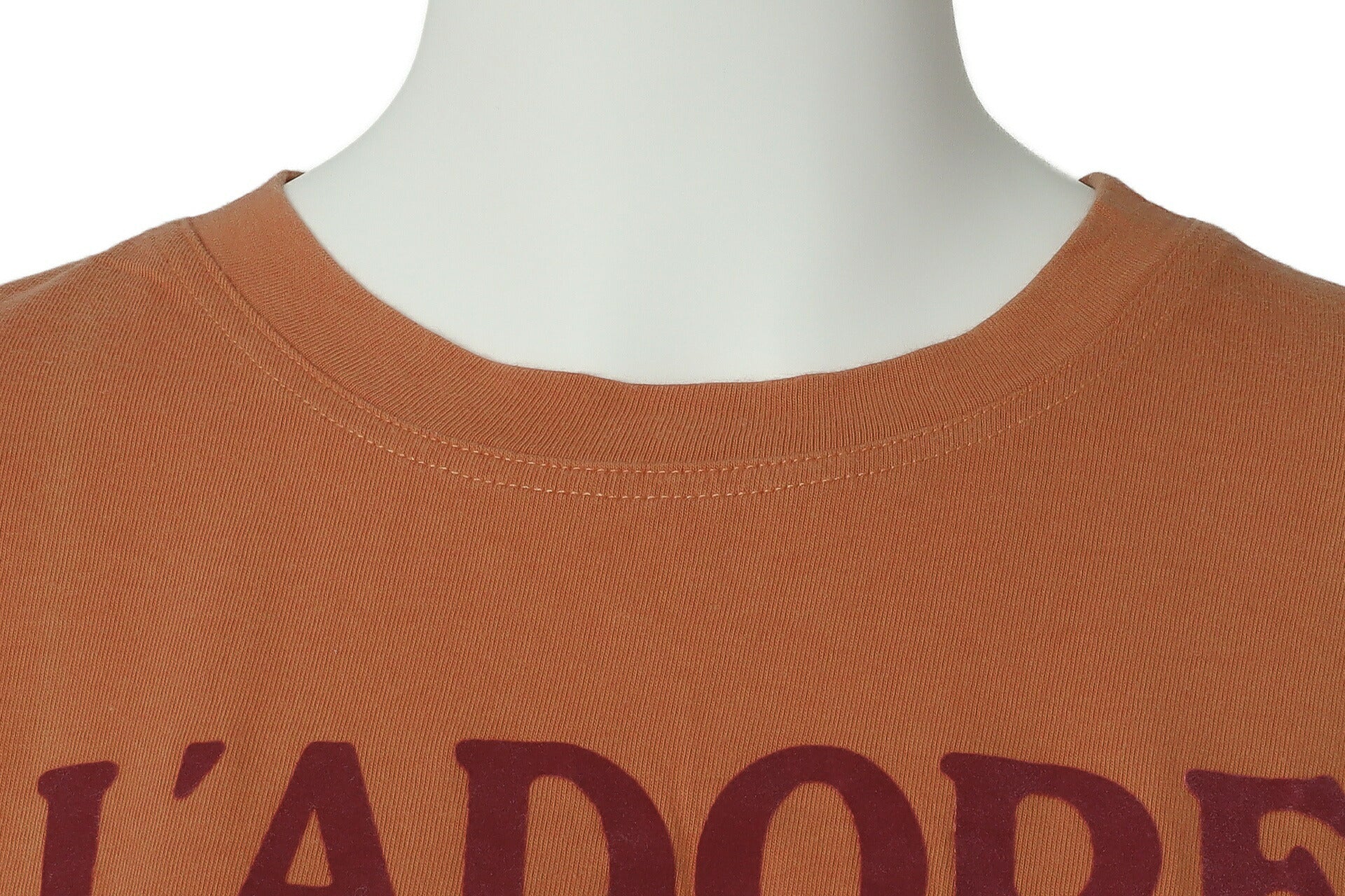 Dior Sleeveless T-Shirt Cut-and-Sew Cotton Orange Gold-Tone Hardware Pre-Owned - Vintage La Charme