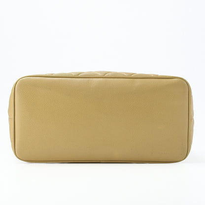 CHANEL Tote Bag Matelasse Reprint Caviar Skin Yellow Silver-Tone Hardware Pre-Owned - Vintage La Charme