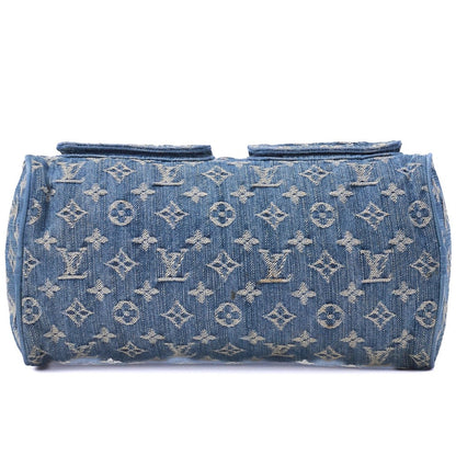 Louis Vuitton Shoulder Bag, Monogram Denim, Blue, Gold-Tone Hardware, Pre-Owned - Vintage La Charme