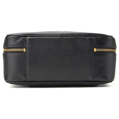 CHANEL Coco Mark Vanity 2WAY Handbag Caviar Skin Black Gold-Tone Hardware Pre-Owned - Vintage La Charme
