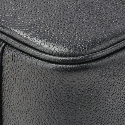 CHANEL Coco Mark Vanity 2WAY Handbag Caviar Skin Black Gold-Tone Hardware Pre-Owned - Vintage La Charme