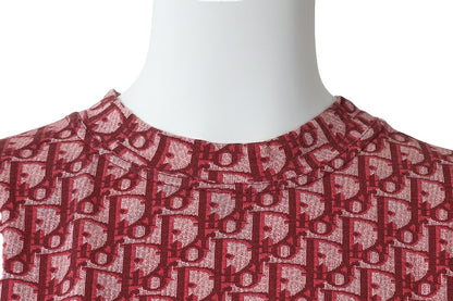 Dior T-Shirt Cut and Sewn Short Sleeve Cotton Pink Gold-Tone Hardware Pre-Owned - Vintage La Charme