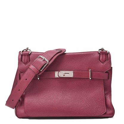 HERMES Gypsiere 34 Shoulder Bag Tryon Clemence Tosca Silver-Tone Hardware Pre-Owned