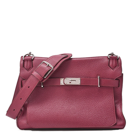 HERMES Gypsiere 34 Shoulder Bag Tryon Clemence Tosca Silver-Tone Hardware Pre-Owned