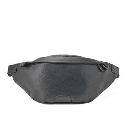 Louis Vuitton Shoulder Backpack Bag Monogram Shadow Black Noir Silver-Tone Hardware Pre-Owned