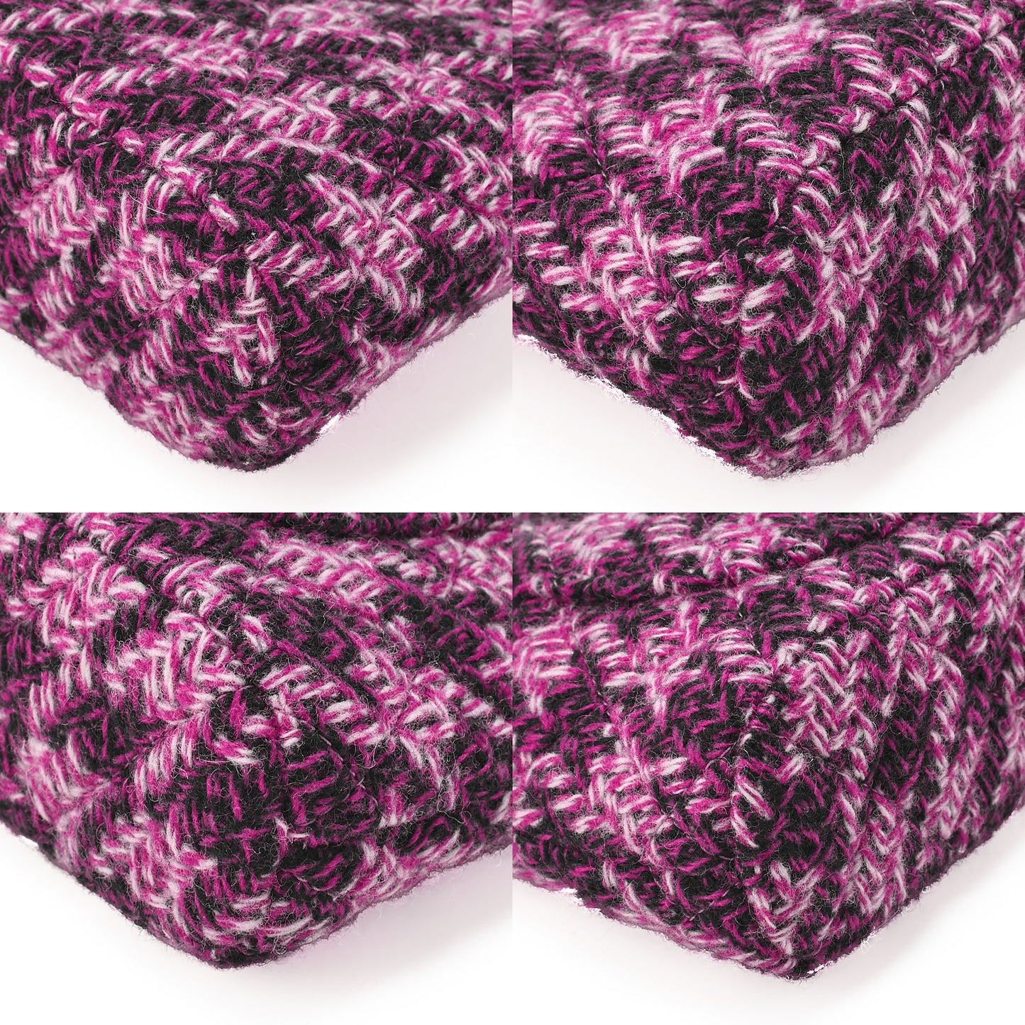 CHANEL Tweed Matelass? Coco Mark Mini Chain Shoulder Purple X Multicolor Gold-Tone Hardware, Pre-Owned