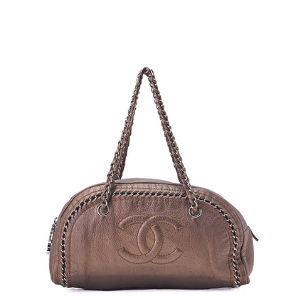 CHANEL Chain Shoulder Bag Luxury Line Cocomark Soft Caviar Gold-Tone Hardware, Pre-Owned