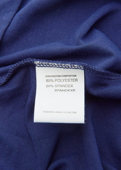 Dior T-Shirt Short Sleeve Cut-and-Sew Polyester Navy Blue Gold-Tone Hardware Pre-Owned - Vintage La Charme