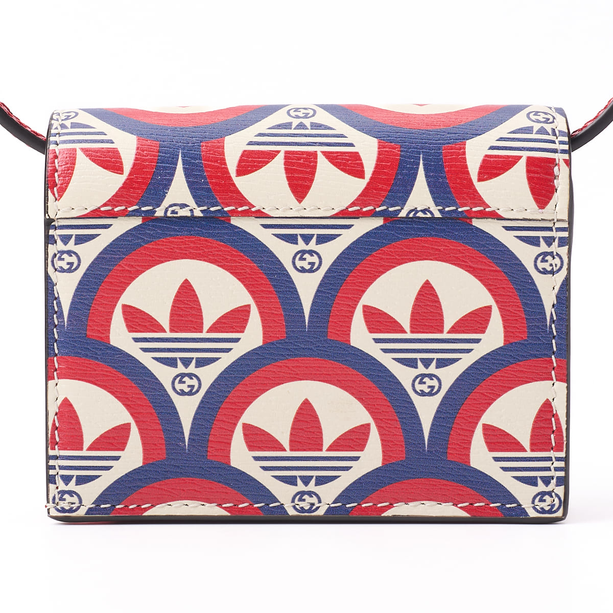 Gucci Adidas Horsebit Shoulder Wallet, Leather, Red, Gold-Tone Hardware, Pre-Owned - Vintage La Charme