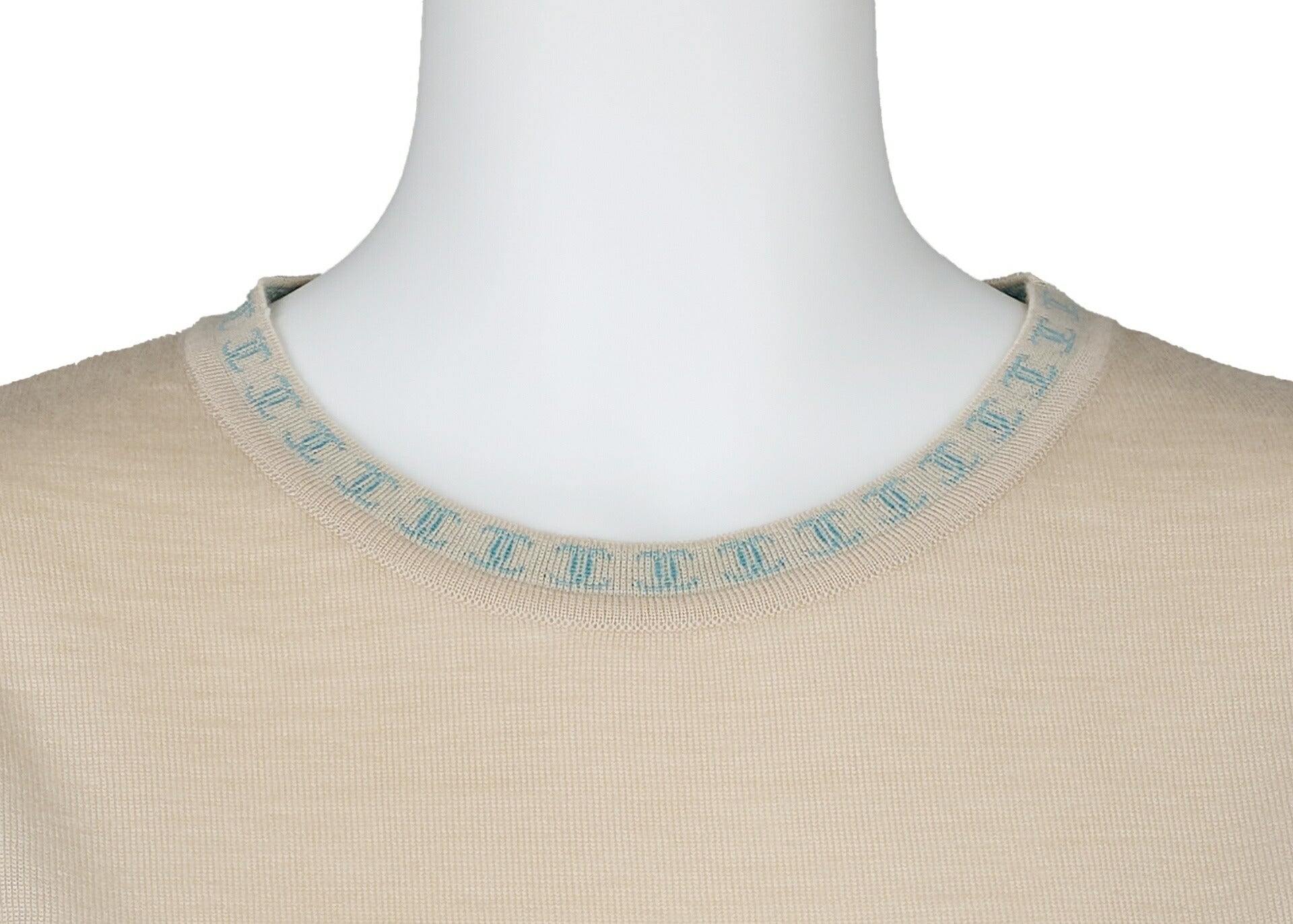 CHANEL Sleeveless Vest, Coco Mark, Knitted, Cashmere, Beige, Gold-Tone Hardware, Pre-Owned - Vintage La Charme