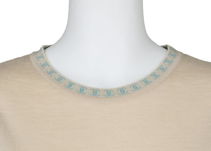 CHANEL Sleeveless Vest, Coco Mark, Knitted, Cashmere, Beige, Gold-Tone Hardware, Pre-Owned - Vintage La Charme