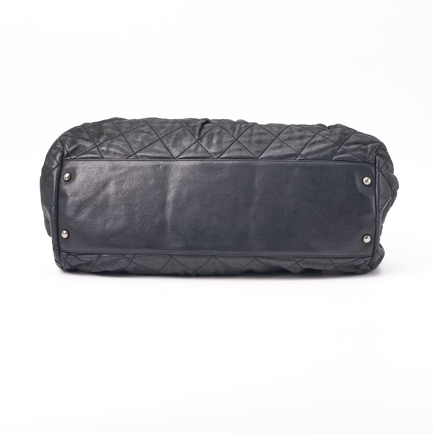 CHANEL Shoulder Bag, Coco Mark, Matelasse, Sparkle Leather, Black, Silver-Tone Hardware, Pre-Owned - Vintage La Charme