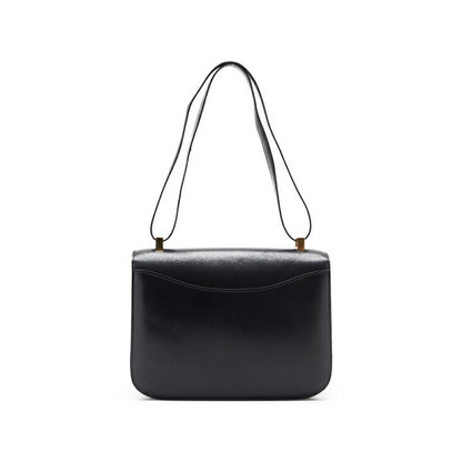 HERMES Constance 23 Shoulder Bag, Mini Shoulder Bag, Box Calf, Black, Gold-Tone Hardware, Pre-Owned - Vintage La Charme