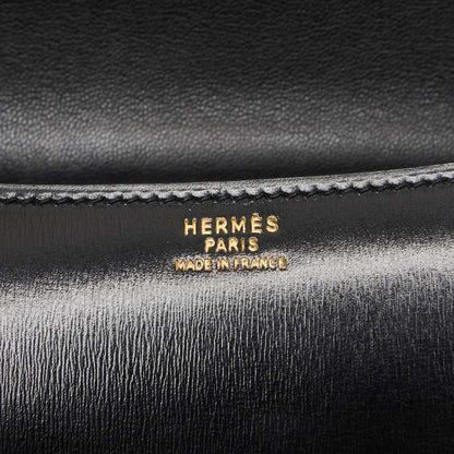 HERMES Constance 23 Shoulder Bag, Mini Shoulder Bag, Box Calf, Black, Gold-Tone Hardware, Pre-Owned - Vintage La Charme