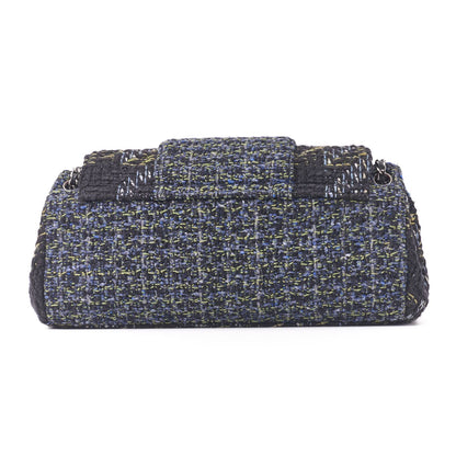 CHANEL Shoulder Bag, Coco Turn Lock, Tweed, Multicolor, Silver-Tone Hardware, Pre-Owned - Vintage La Charme