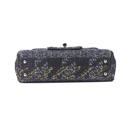 CHANEL Shoulder Bag, Coco Turn Lock, Tweed, Multicolor, Silver-Tone Hardware, Pre-Owned - Vintage La Charme