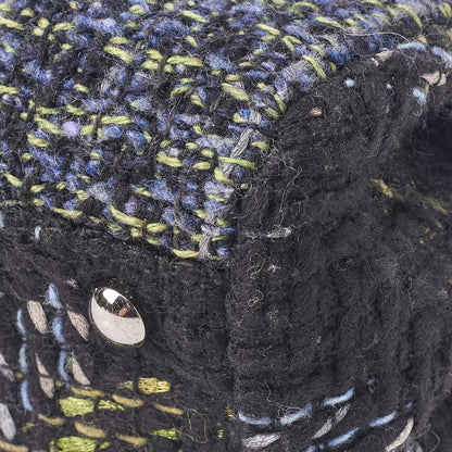CHANEL Shoulder Bag, Coco Turn Lock, Tweed, Multicolor, Silver-Tone Hardware, Pre-Owned - Vintage La Charme