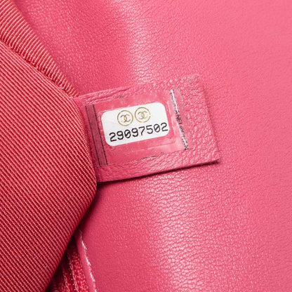 CHANEL 19 Tote Bag Matelasse 2WAY Chain Shoulder Lambskin Pink Gold-Tone Hardware Pre-Owned - Vintage La Charme