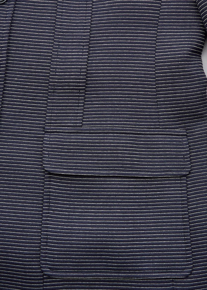 CHANEL Jacket Long Sleeve Coco Button Border Wool Silk Black Gold-Tone Hardware Pre-Owned - Vintage La Charme