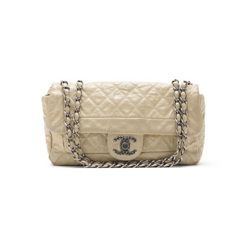 CHANEL Mini Shoulder Bag, Matelasse, Chain Shoulder, Vintage Calf, Black, Silver-Tone Hardware, Pre-Owned - Vintage La Charme