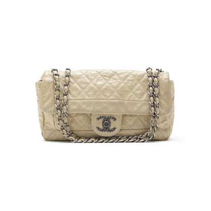 CHANEL Mini Shoulder Bag, Matelasse, Chain Shoulder, Vintage Calf, Black, Silver-Tone Hardware, Pre-Owned - Vintage La Charme