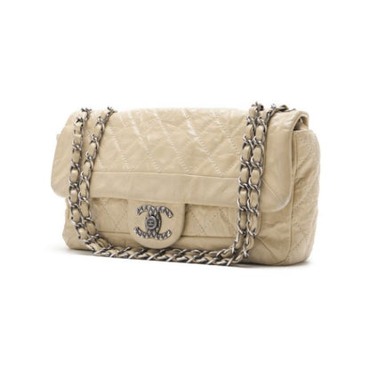 CHANEL Mini Shoulder Bag, Matelasse, Chain Shoulder, Vintage Calf, Black, Silver-Tone Hardware, Pre-Owned - Vintage La Charme