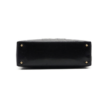 CHANEL Tote Bag, Coco Mark Chocolate Bar, Enamel, Black, Gold-Tone Hardware, Pre-Owned - Vintage La Charme