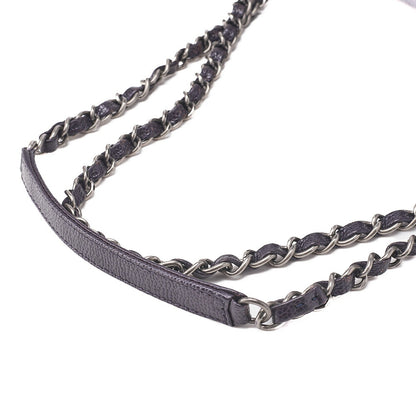CHANEL Shoulder Bag, Matelasse, Chain Shoulder, Caviar Skin, Purple, Silver-Tone Hardware, Pre-Owned - Vintage La Charme