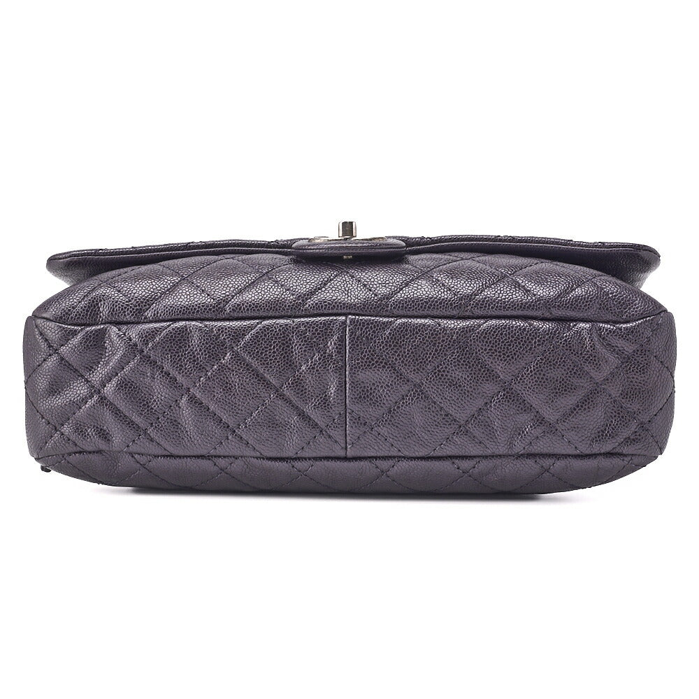 CHANEL Shoulder Bag, Matelasse, Chain Shoulder, Caviar Skin, Purple, Silver-Tone Hardware, Pre-Owned - Vintage La Charme