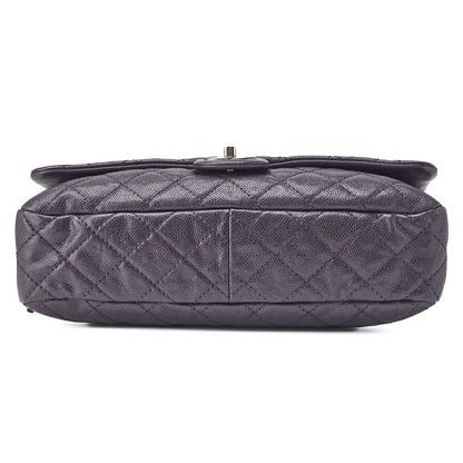 CHANEL Shoulder Bag, Matelasse, Chain Shoulder, Caviar Skin, Purple, Silver-Tone Hardware, Pre-Owned - Vintage La Charme