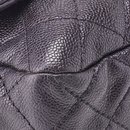 CHANEL Shoulder Bag, Matelasse, Chain Shoulder, Caviar Skin, Purple, Silver-Tone Hardware, Pre-Owned - Vintage La Charme