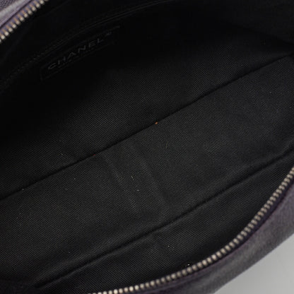 CHANEL Shoulder Bag, Matelasse, Chain Shoulder, Caviar Skin, Purple, Silver-Tone Hardware, Pre-Owned - Vintage La Charme