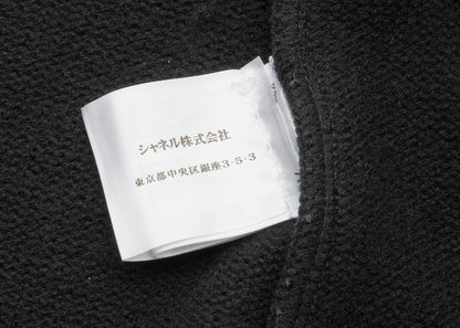 CHANEL Outerwear Jacket, Coco Mark, Leather, Black, Silver-Tone Hardware, Pre-Owned - Vintage La Charme