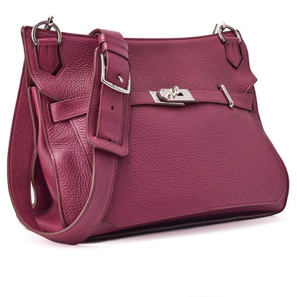 HERMES Gypsiere 34 Shoulder Bag, Tryon Clemence, Tosca, Silver-Tone Hardware, Pre-Owned - Vintage La Charme