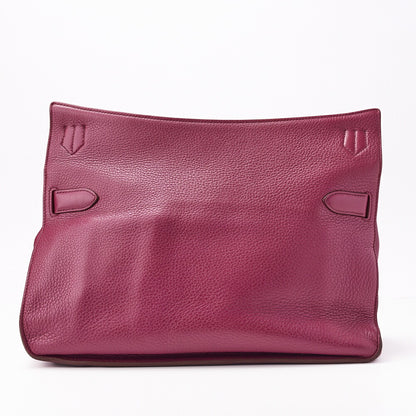 HERMES Gypsiere 34 Shoulder Bag, Tryon Clemence, Tosca, Silver-Tone Hardware, Pre-Owned - Vintage La Charme