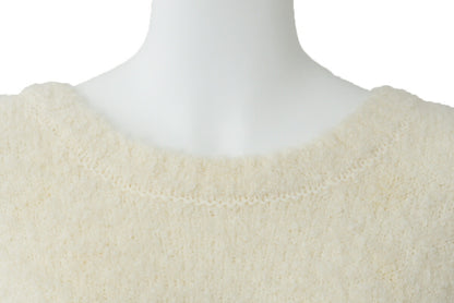 Dior Knit Sweater Top, J'ADIOR Logo, Wool Blend, White, Silver-Tone Hardware, Pre-Owned - Vintage La Charme