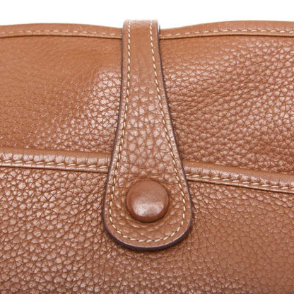 HERMES Shoulder Bag Tryon Clemence Evelyn PM, Leather, Gold, Silver-Tone Hardware, Pre-Owned - Vintage La Charme