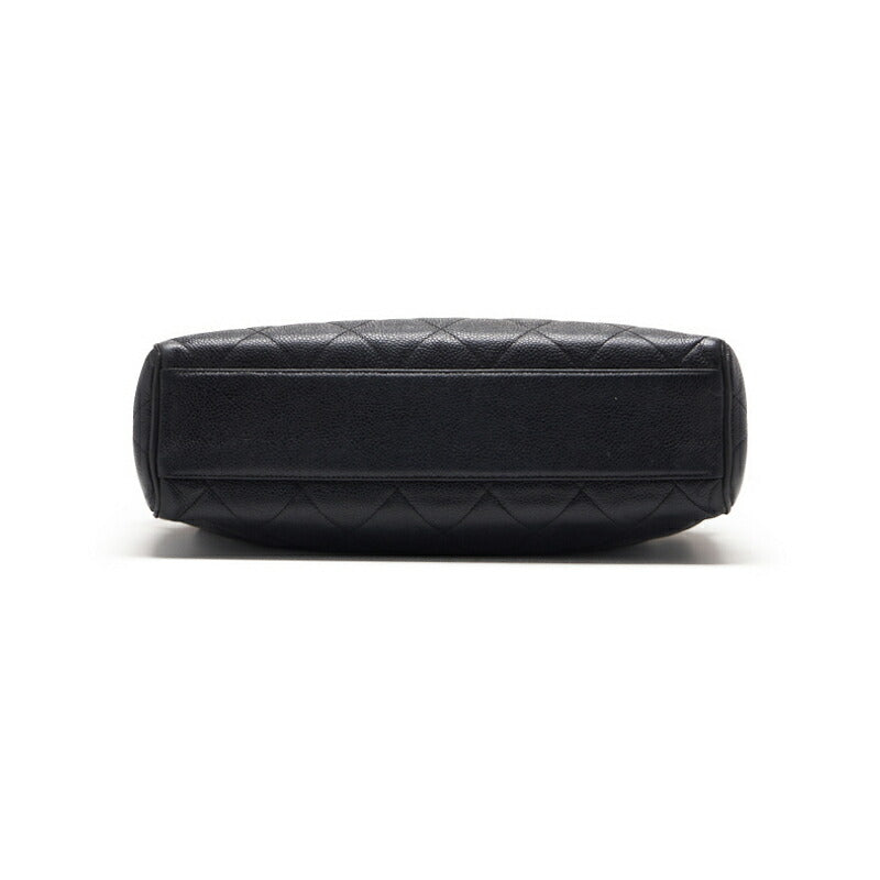 CHANEL Shoulder Bag, Matelasse, Caviar Skin, Black, Gold-Tone Hardware, Pre-Owned - Vintage La Charme