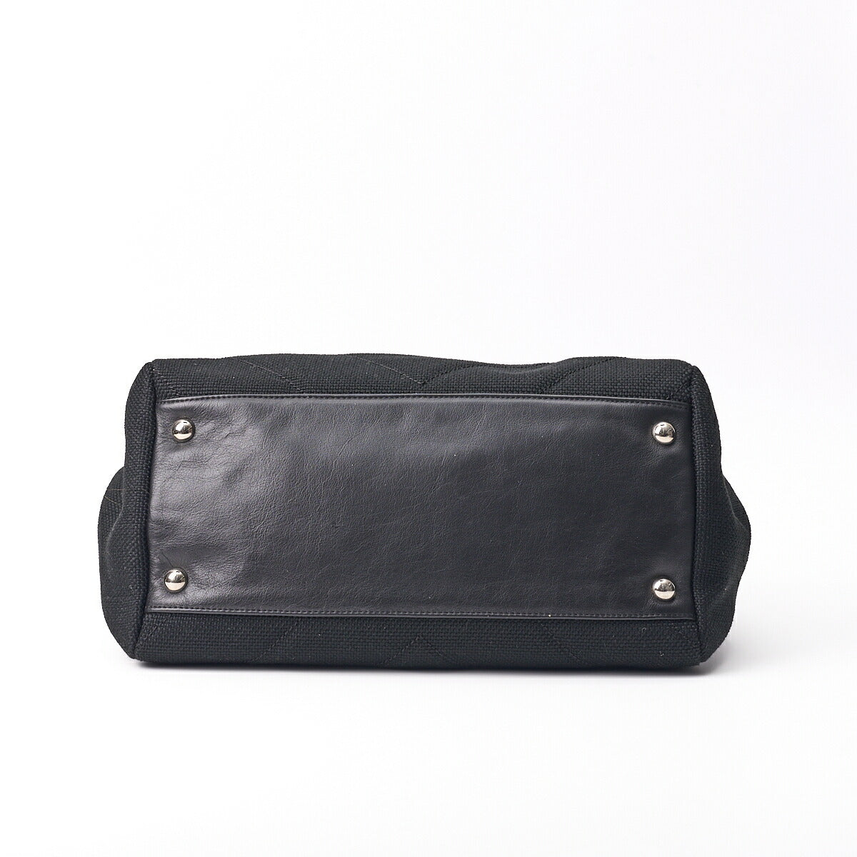 Chanel Shoulder Bag, V Stitch, Coco Charm, Canvas, Black, Silver-Tone Hardware, Pre-Owned - Vintage La Charme