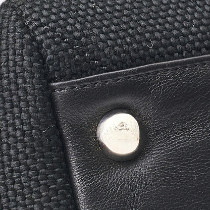 Chanel Shoulder Bag, V Stitch, Coco Charm, Canvas, Black, Silver-Tone Hardware, Pre-Owned - Vintage La Charme