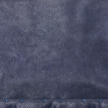 CHANEL Shoulder Bag Mini Wild Stitch Matelasse Caviar Skin Navy Gold-Tone Hardware Pre-Owned - Vintage La Charme