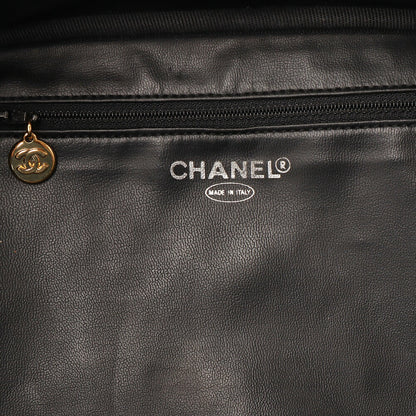 CHANEL Coco Mark Vanity 2WAY Handbag Caviar Skin Black Gold-Tone Hardware Pre-Owned - Vintage La Charme