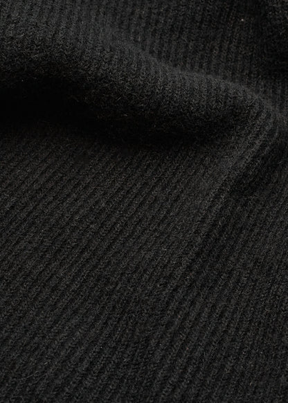 Dior Hooded Cardigan, Gilogo Button, Knit, Wool, Black, Silver-Tone Hardware, Pre-Owned - Vintage La Charme