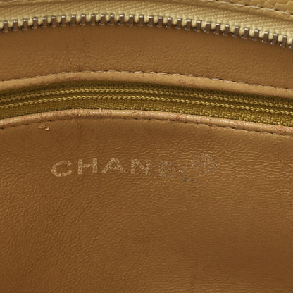 CHANEL Tote Bag Matelasse Reprint Caviar Skin Yellow Silver-Tone Hardware Pre-Owned - Vintage La Charme