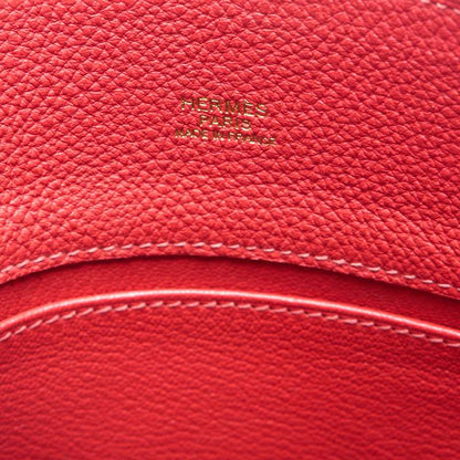 HERMES Shoulder Bag Saukery 22 Tryon Clemence Rose Jaipur Gold-Tone Hardware Pre-Owned - Vintage La Charme