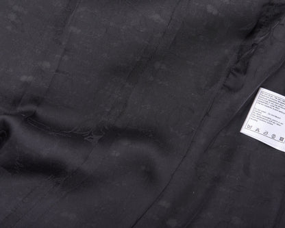 CHANEL Coat Jacket, Coco Mark Button, Tweed, Nylon Silk, Black, Gold-Tone Hardware, Pre-Owned - Vintage La Charme