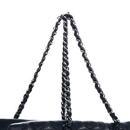 CHANEL Shoulder Bag, Matelasse, Coco Charm, Calfskin, Gray, Silver-Tone Hardware, Pre-Owned - Vintage La Charme