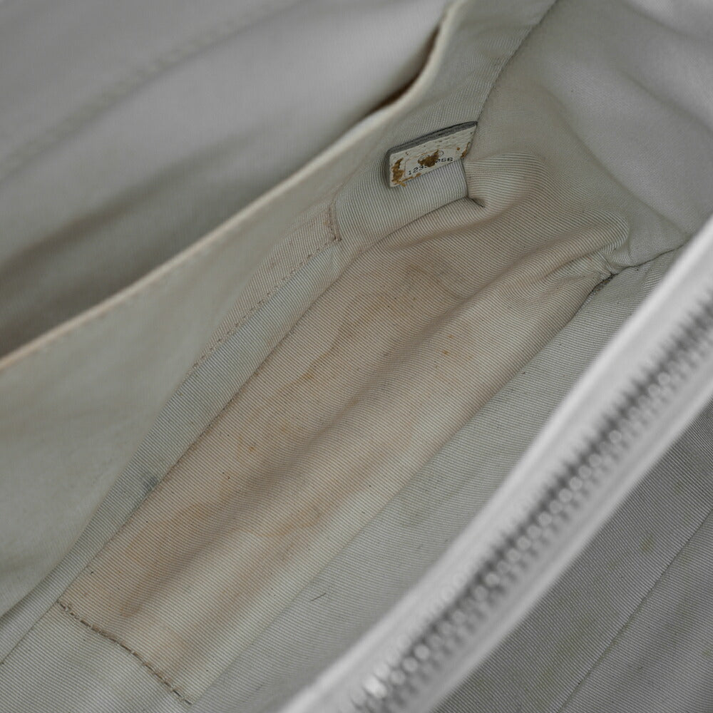 CHANEL Shoulder Tote Bag Matelasse Caviar Skin White Silver-Tone Hardware Pre-Owned - Vintage La Charme