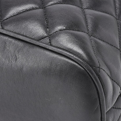 CHANEL Shoulder Tote Bag Matelasse Lambskin Black Gold-Tone Hardware Pre-Owned - Vintage La Charme