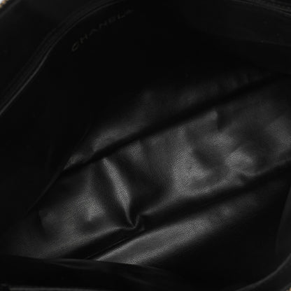 CHANEL Shoulder Tote Bag Matelasse Lambskin Black Gold-Tone Hardware Pre-Owned - Vintage La Charme